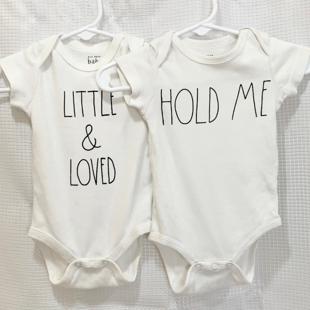 Rae Dunn by Magenta Baby Onesies Size 3-6mo